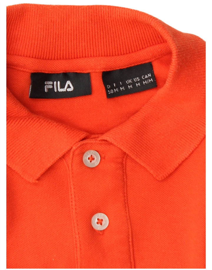 Fila Polo Homme Orange Moyen Coton