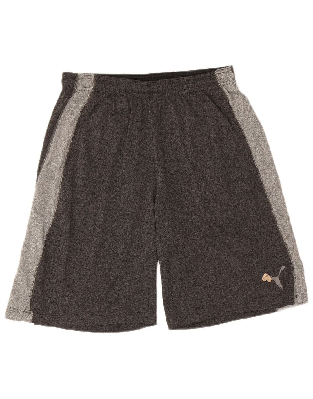 PUMA Short de Sport Homme Gris Moyen Colourblock