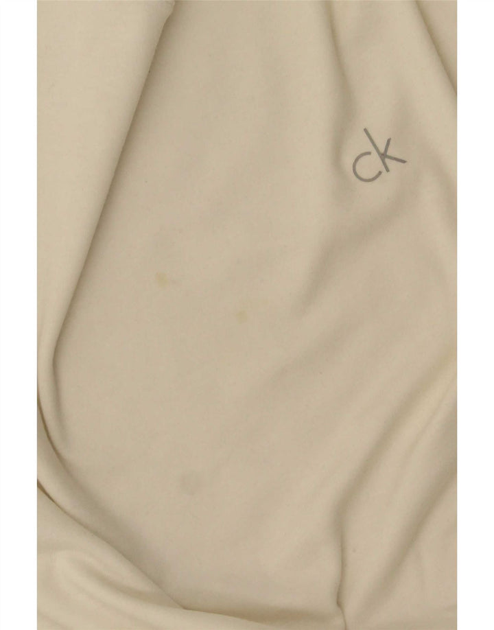 Calvin Klein Jeans Haut à Manches Longues Homme Blanc Moyen