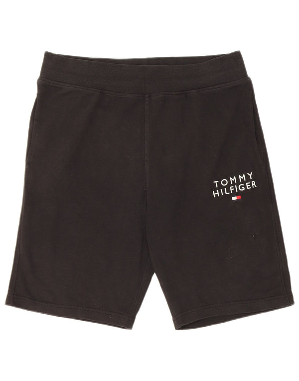 Tommy Hilfiger Mens Graphic Sport Shorts Large  Black Cotton