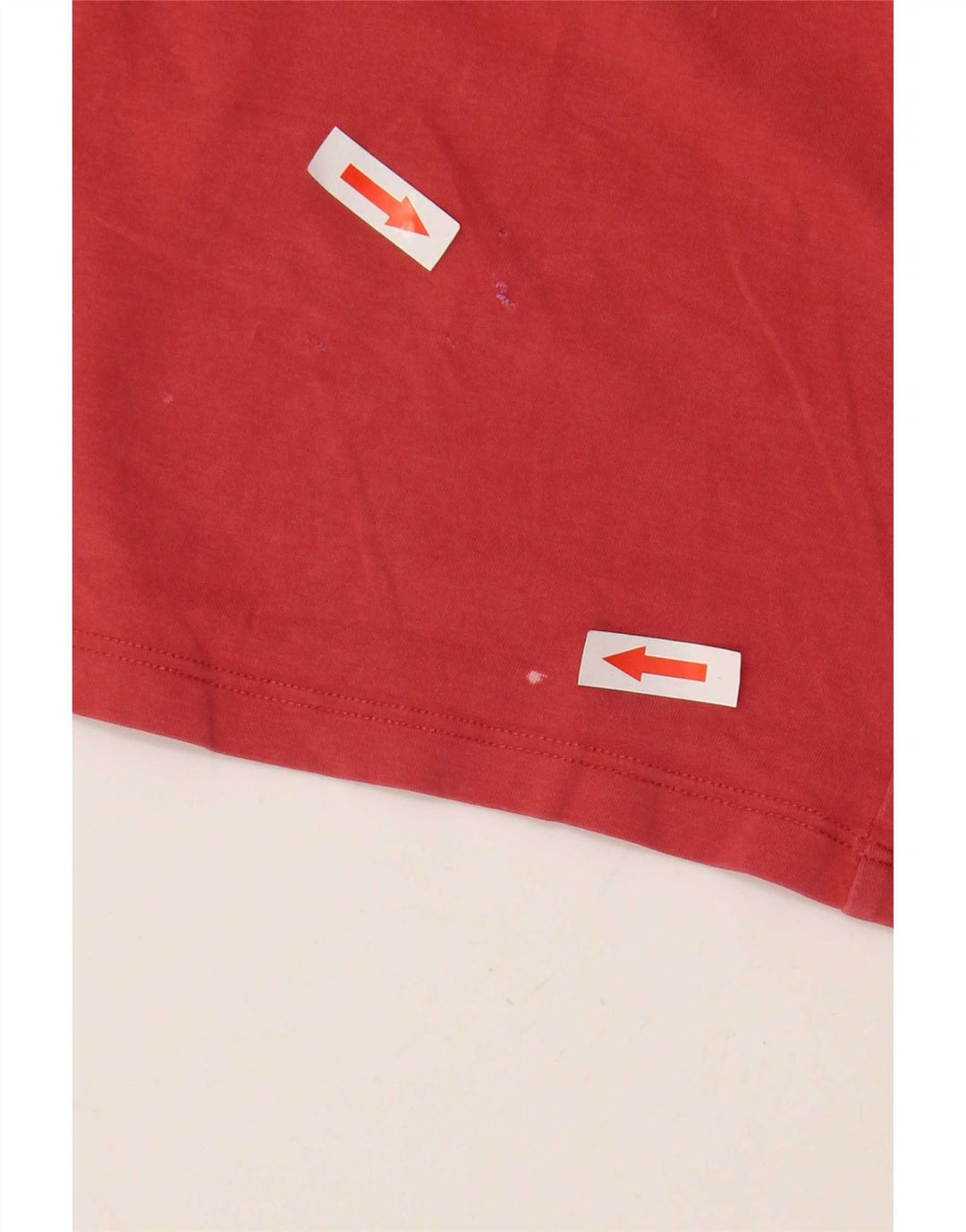 Max Mara Haut court sans manches Weekend pour femme UK 14 Large Rouge Coton