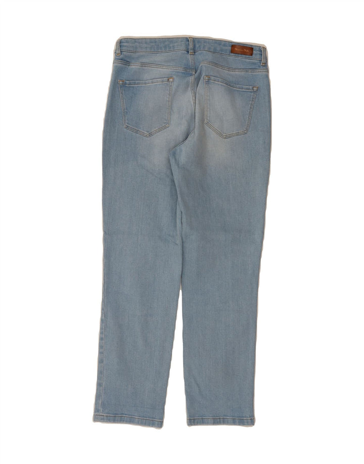 MASSIMO DUTTI Womens Straight Jeans EU 38 Small W28 L27 Blue Cotton Vintage Massimo Dutti and Second-Hand Massimo Dutti from Messina Hembry 