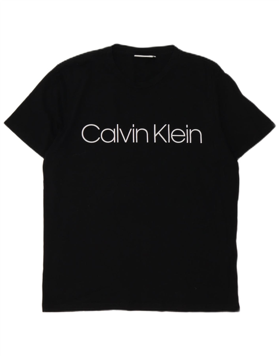 CALVIN KLEIN T-Shirt Graphique Homme Noir Moyen Coton