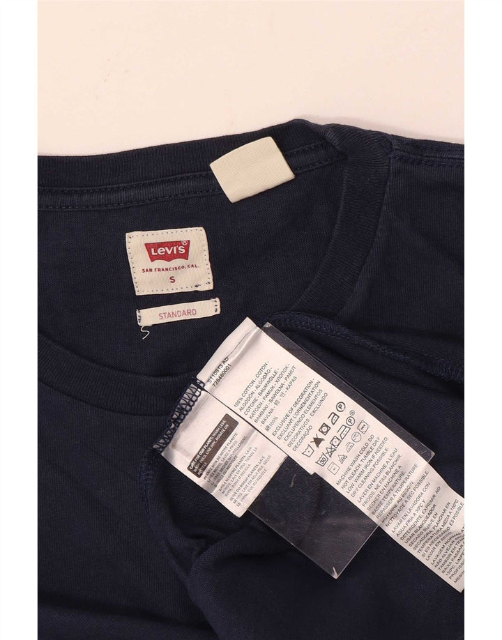 Levi's Haut à Manches Longues Coupe Standard Homme Bleu Marine Petit Coton