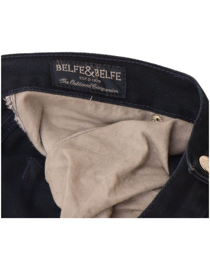 Belfe & Belfe Jean droit homme W40 L30 bleu marine coton