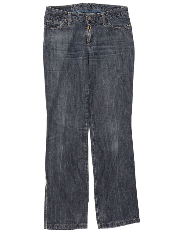 Benetton Jean droit femme IT 42 Medium W30 L31 bleu marine coton