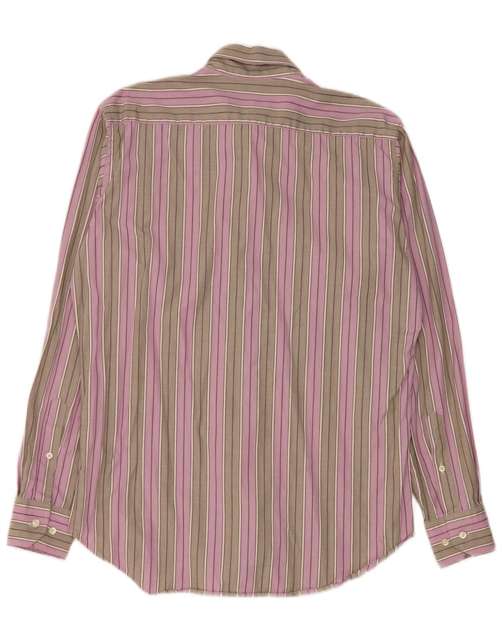 Etro Chemise homme taille 40 coton rayé gris moyen