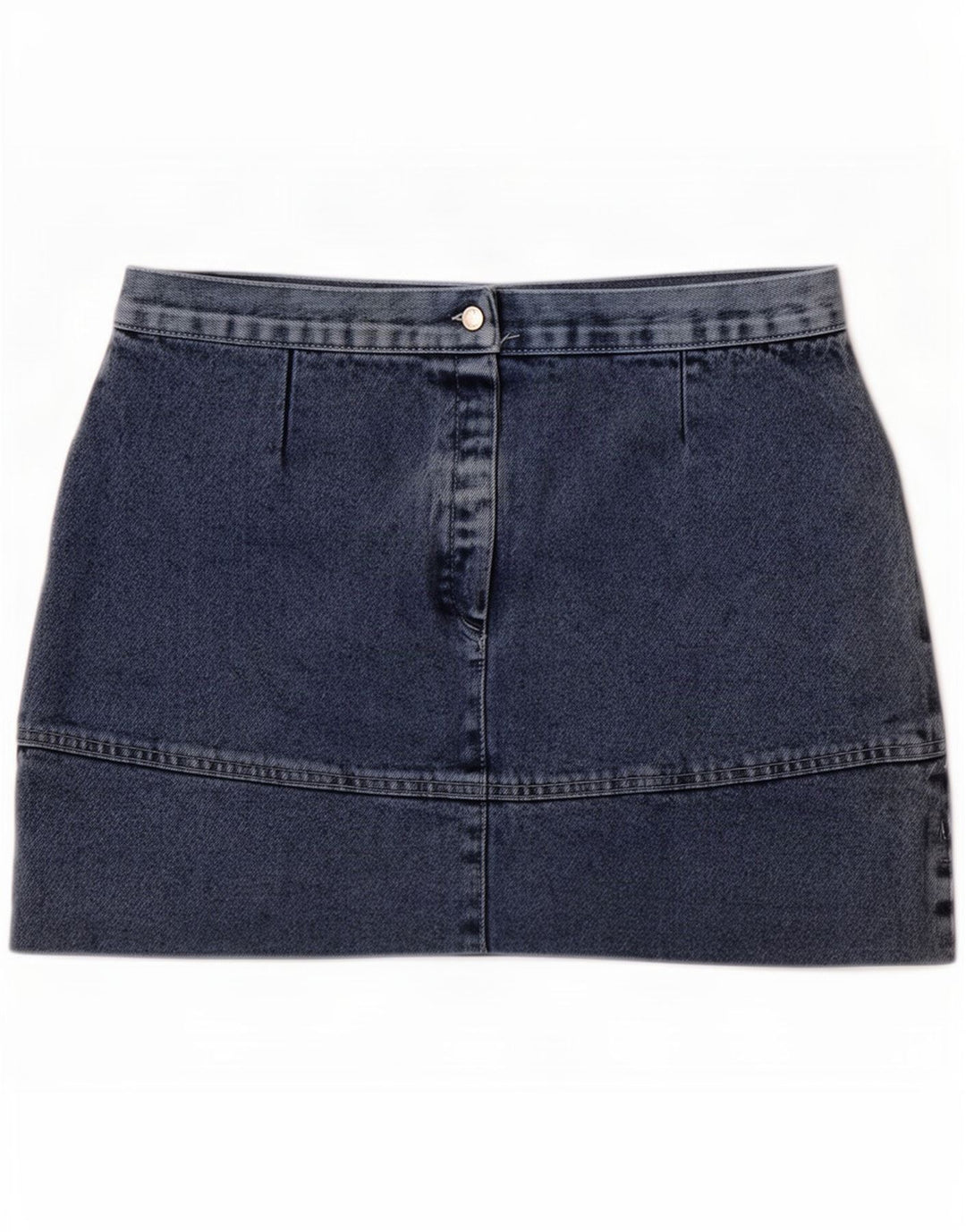 vintage Femme Mini Jupe En Jean IT 44 Moyen W30 Coton Bleu