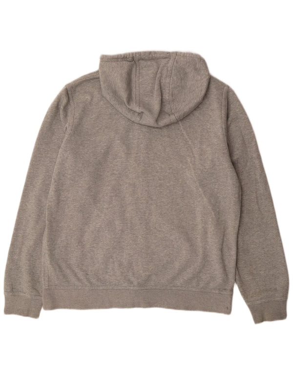 NIKE Pull à capuche zippé pour homme Grand coton gris