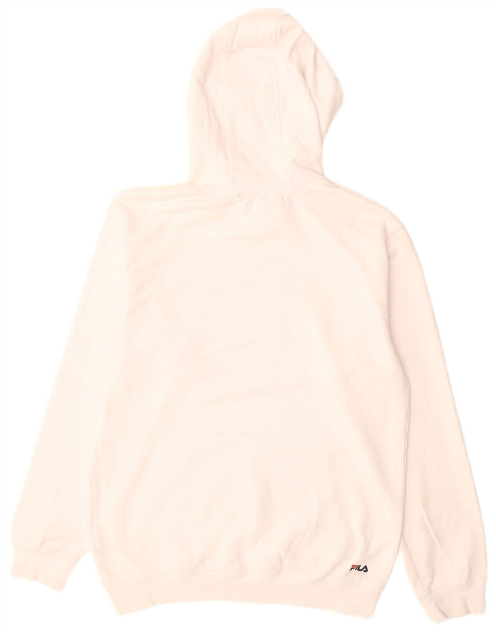 Fila Pull à Capuche Graphique Homme Blanc Moyen
