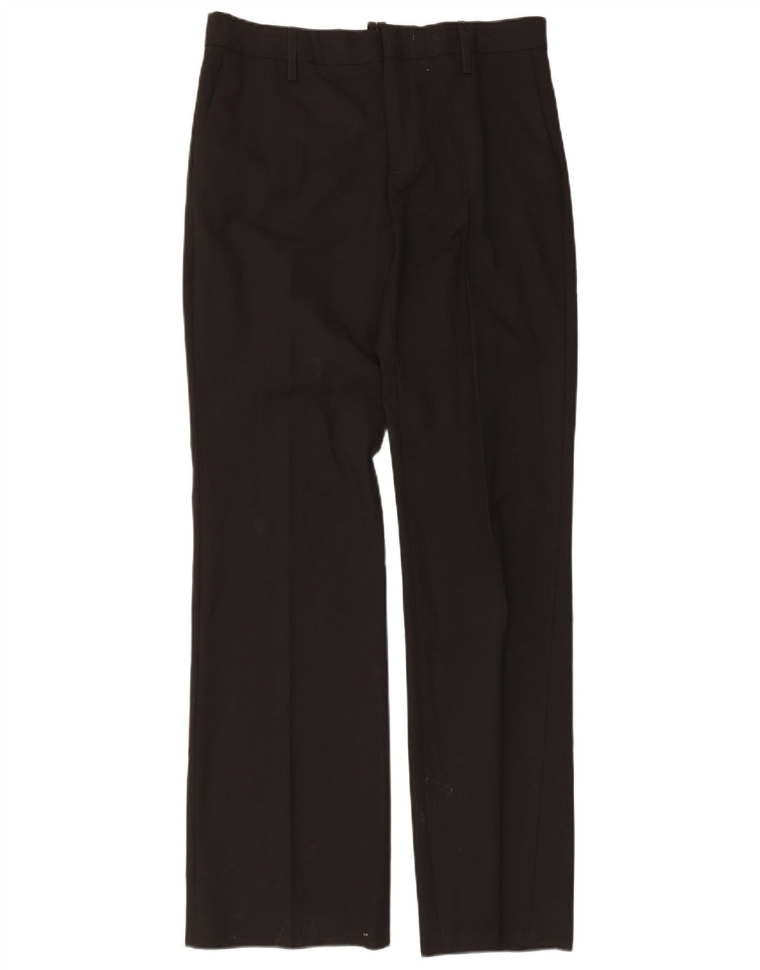 Zara Pantalon Chino Droit Femme EU 40 Medium W30 L34 Noir Polyester