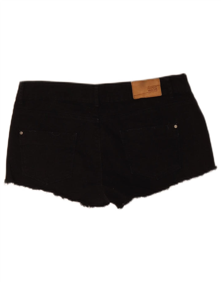 Zara Short en jean pour femme EU 38 Small W28 Noir