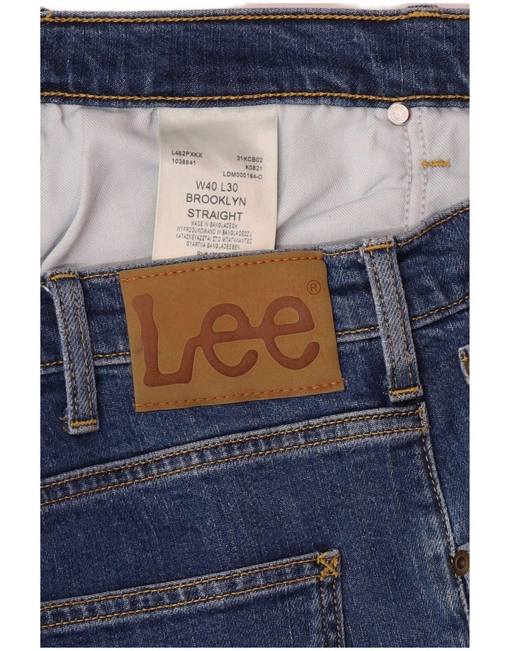 LEE Jean Droit Brooklyn Homme W40 L30 Bleu Coton