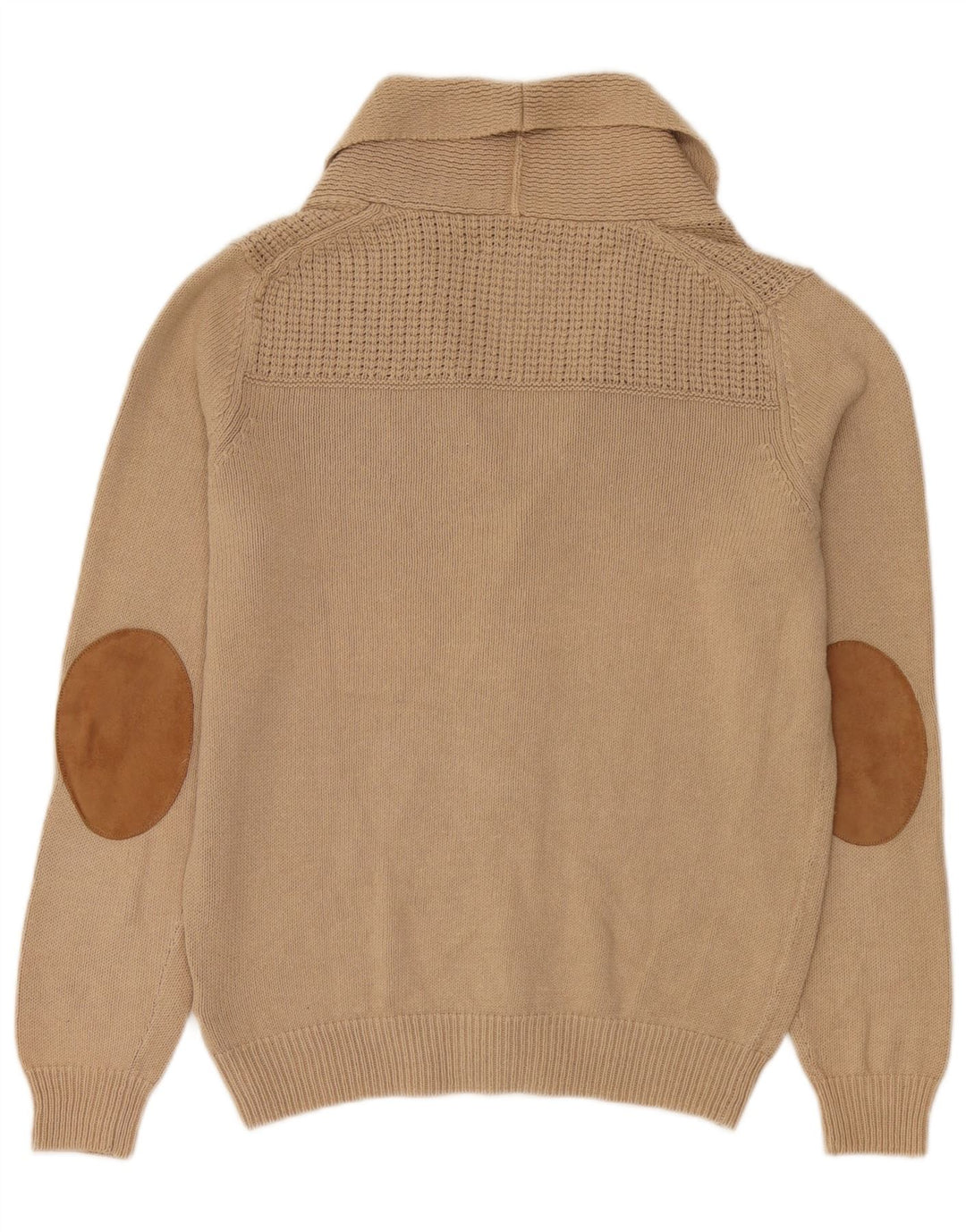 Massimo Dutti Pull Cardigan Homme Beige Moyen Coton