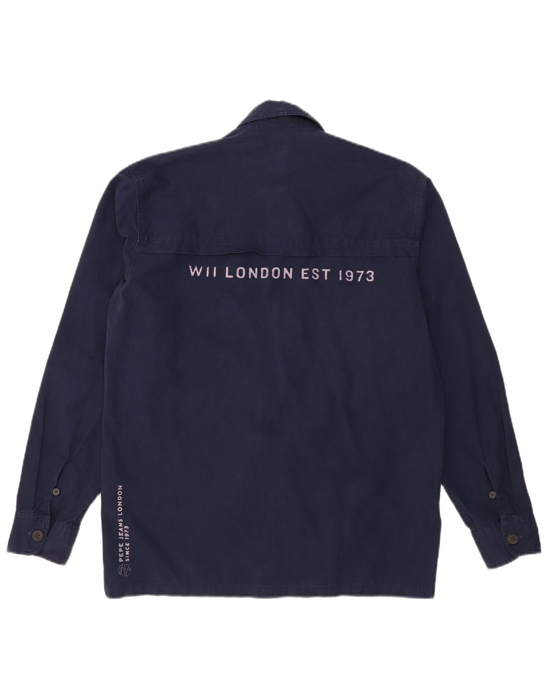 PEPE JEANS Chemise Graphique Homme Small Bleu Marine Coton