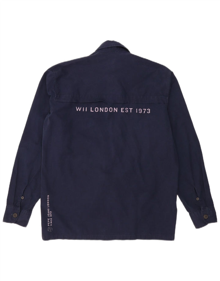 PEPE JEANS Chemise Graphique Homme Small Bleu Marine Coton