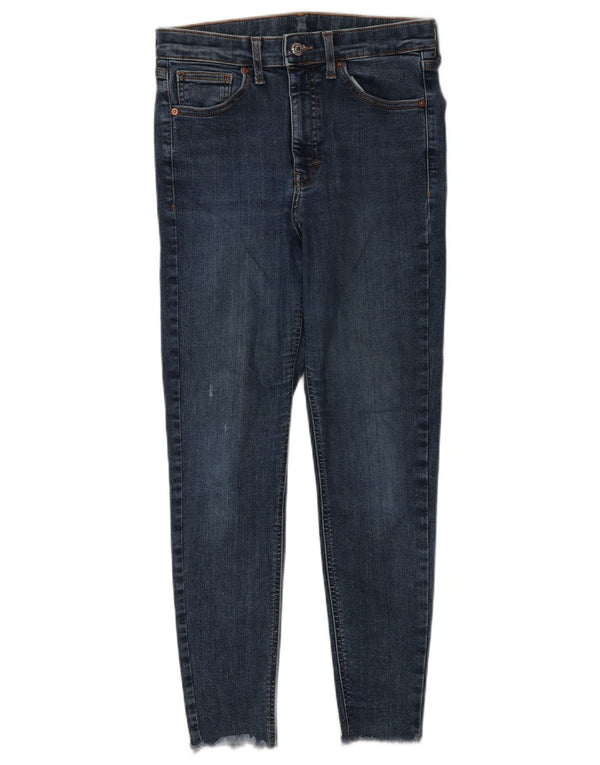 Topshop Jean skinny court W28 L25 en coton bleu pour femme