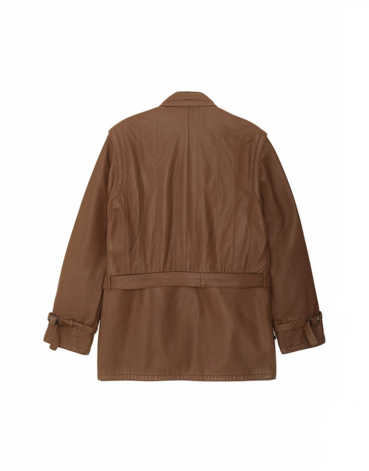 Veste en cuir homme vintage UK 34 XS Cuir marron