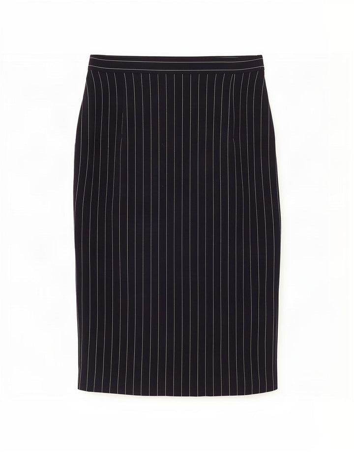 Mondi Jupe Midi Femme EU 40 Moyen W28 Bleu Marine Rayé Polyester