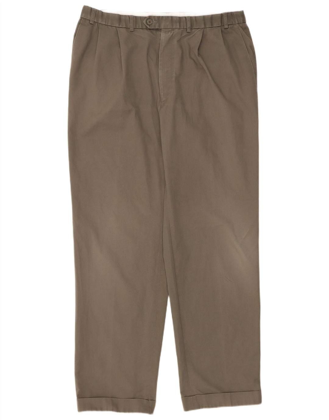 Marks & Spencer Pantalon de costume pour homme W38 L33 Kaki Polyester