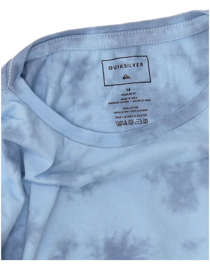 Quiksilver Haut de survêtement coupe classique pour garçon 13-14 ans Bleu Tie Dye