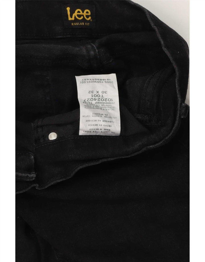 Lee Jean droit coupe droite W30 L32 pour homme en coton noir