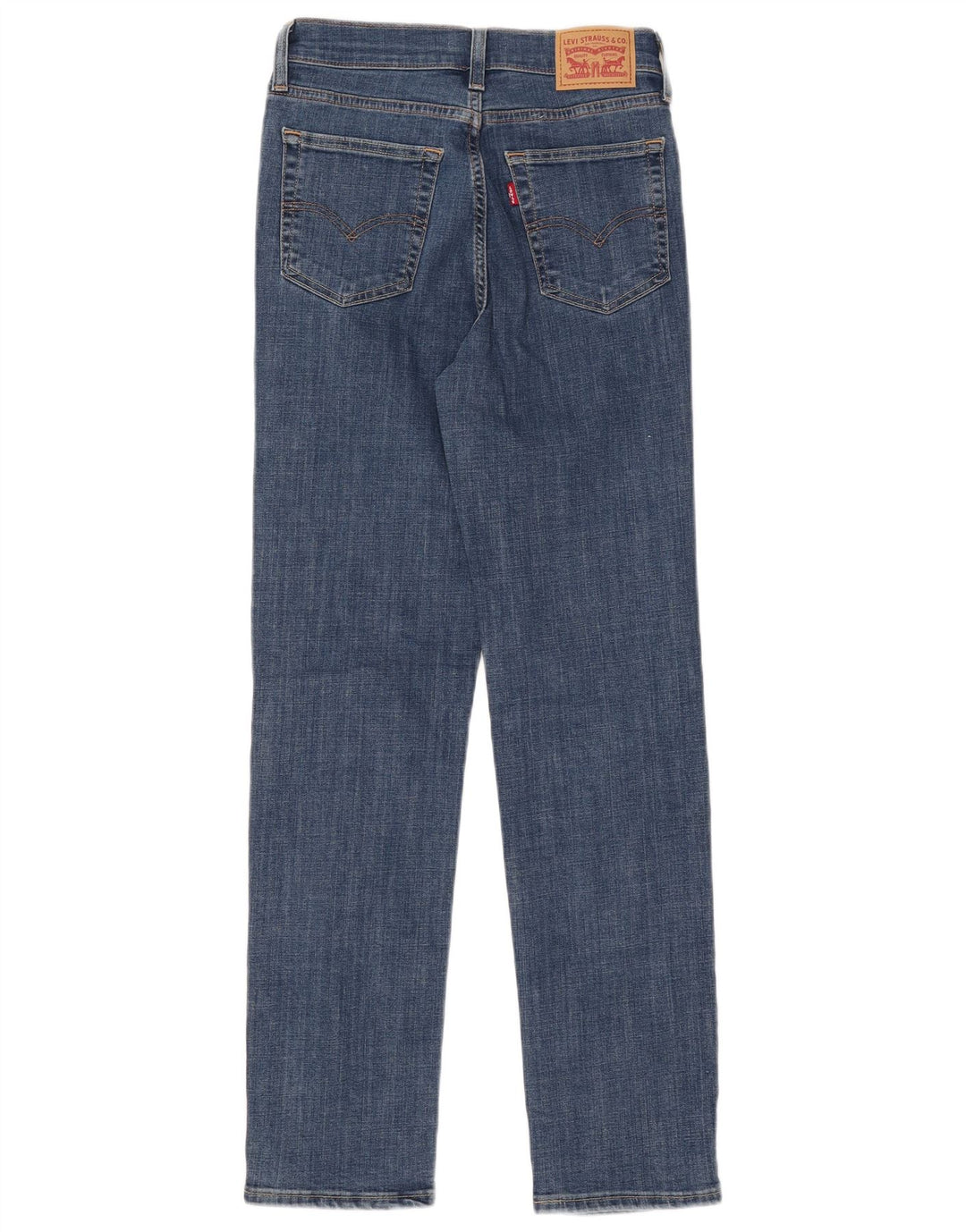 LEVI'S Jean droit taille haute 724 femme W27 L30 coton bleu