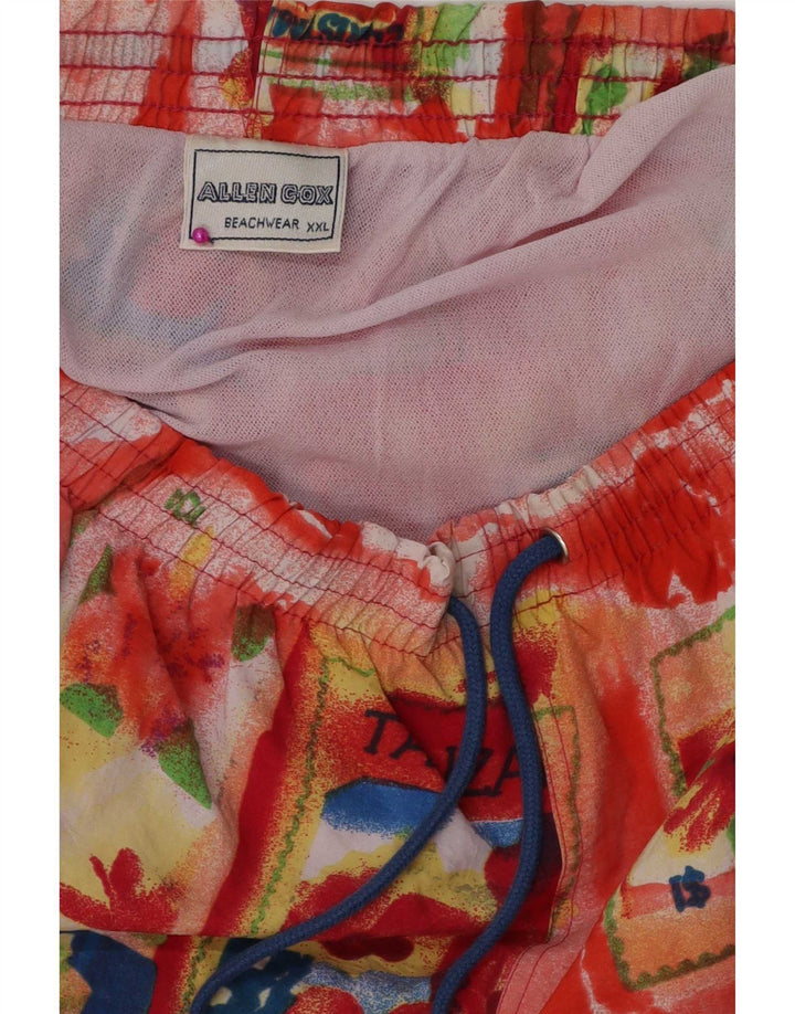 Allen Cox Short de bain pour homme 2XL en polyamide floral multicolore