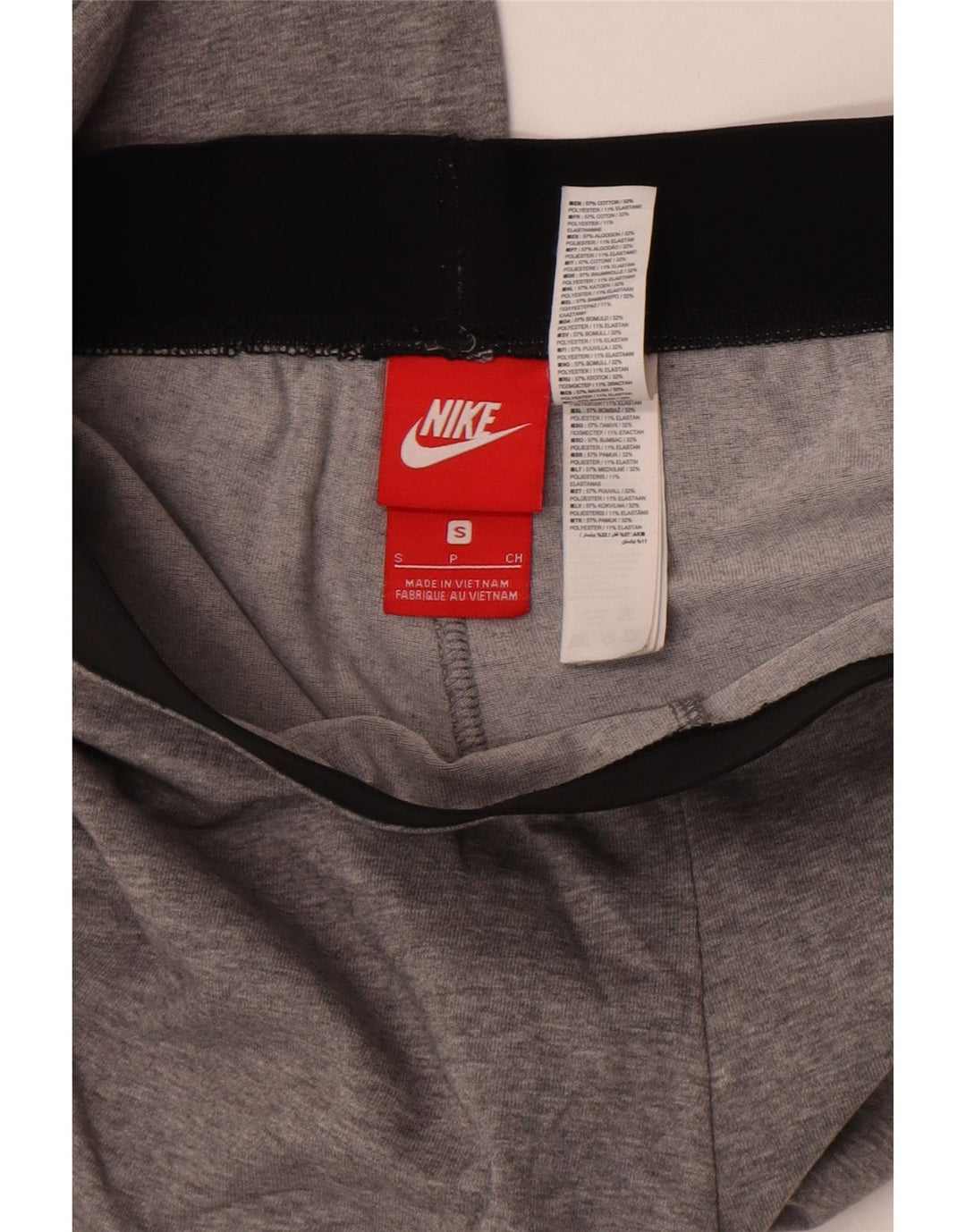 Nike Leggings Femme UK 10 Petit Gris Colorblock Coton