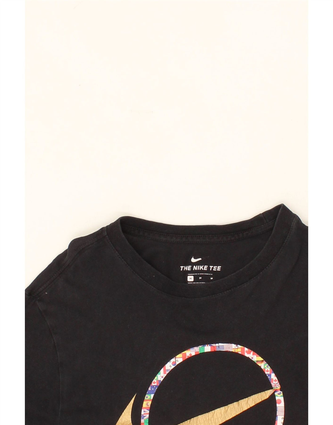 NIKE Womens Graphic T-Shirt Top UK 14 Medium Black Cotton Vintage Nike and Second-Hand Nike from Messina Hembry 