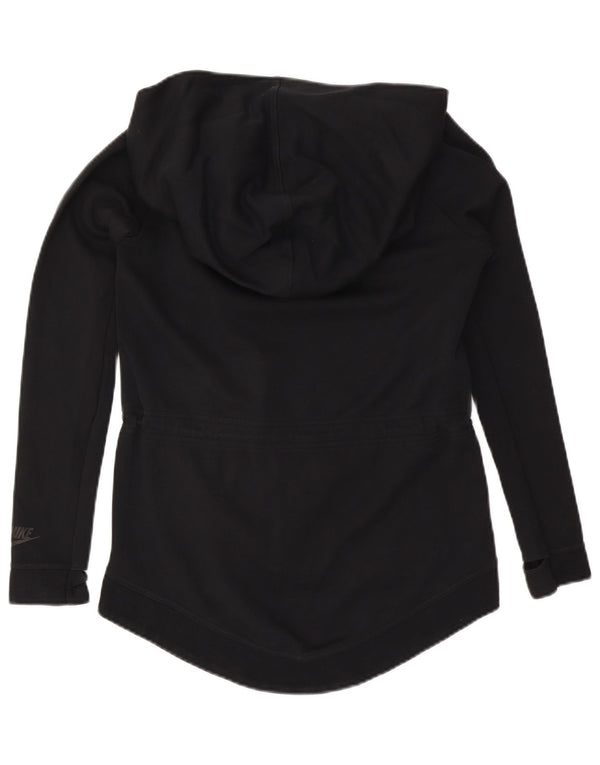 Nike Pull à capuche zippé surdimensionné pour femme UK 6 XS Coton noir