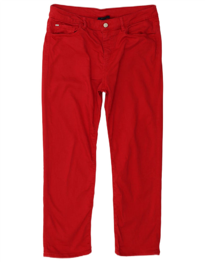 Armani Femme Jean Slim W29 L25 Lyocell Rouge