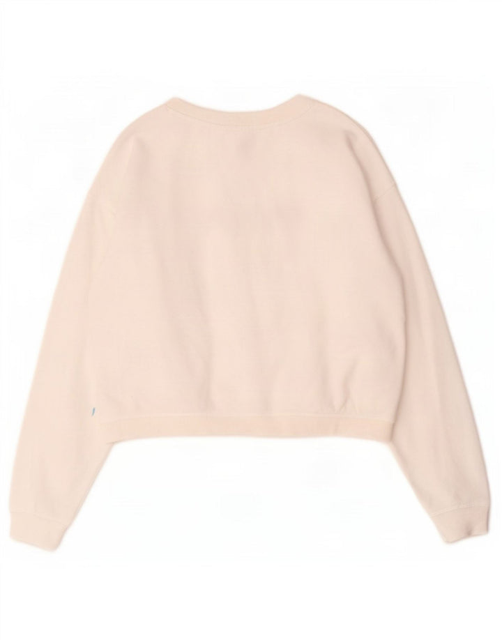 Roxy Sweat-shirt court surdimensionné pour femme UK 10 Petit Blanc