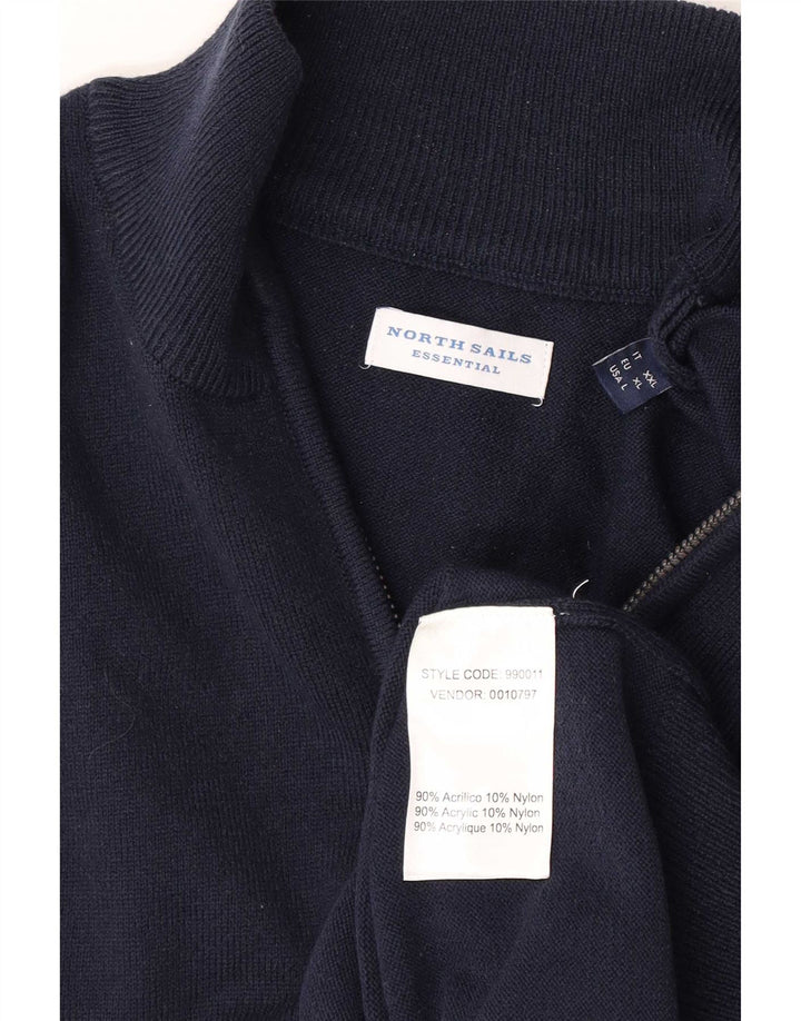 North Sails Pull col zippé homme XL bleu marine acrylique