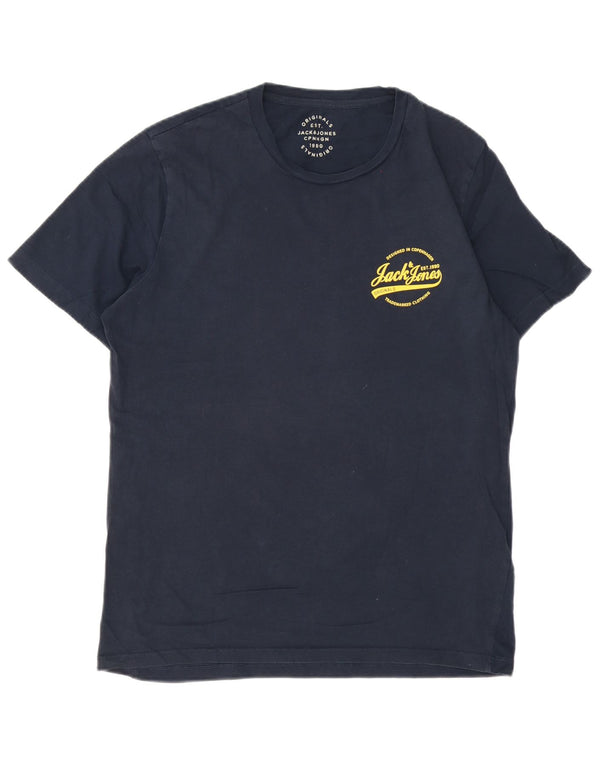 Jack & Jones T-Shirt Graphique Homme Bleu Marine XL Coton