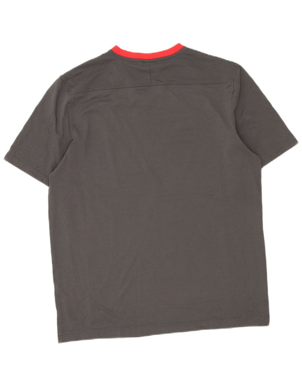 Under Armour T-Shirt Heat Gear Homme Large Gris Colorblock