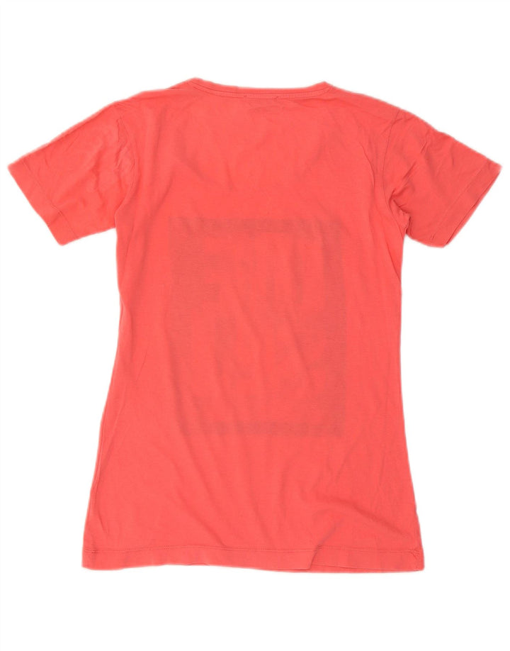 Diesel T-shirt graphique pour femme UK 12 Orange moyen