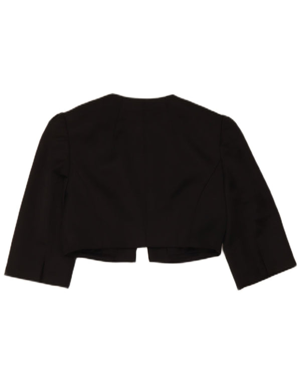 Coast Veste boléro à manches 3/4 pour femme UK 8 Small Noir Polyester