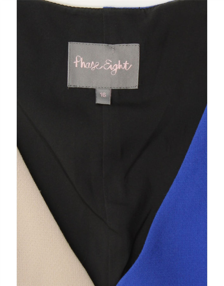 PHASE EIGHT Robe fourreau pour femme UK 16 Grand colorblock multicolore