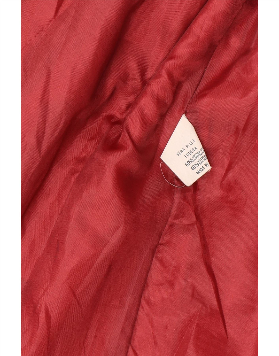 Veste en cuir femme vintage UK 14 Cuir rouge moyen