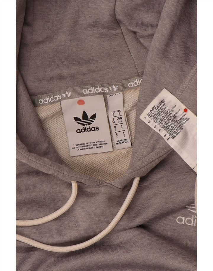 Adidas Pull à capuche pour homme Petit Gris Polyester