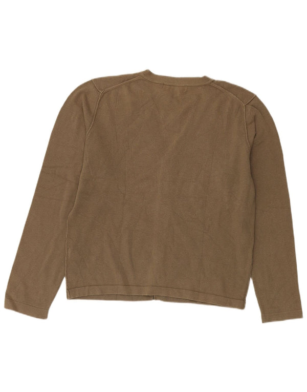 Zara Cardigan Homme Pull Large Kaki Coton