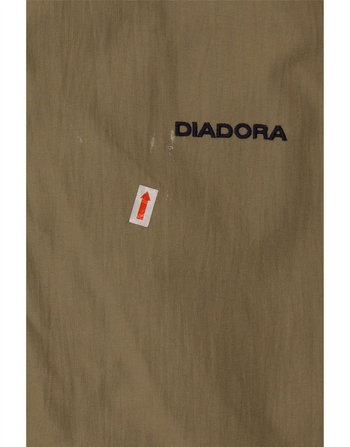 DIADORA Veste de pluie coupe ample pour homme UK 40 Large Beige Polyamide