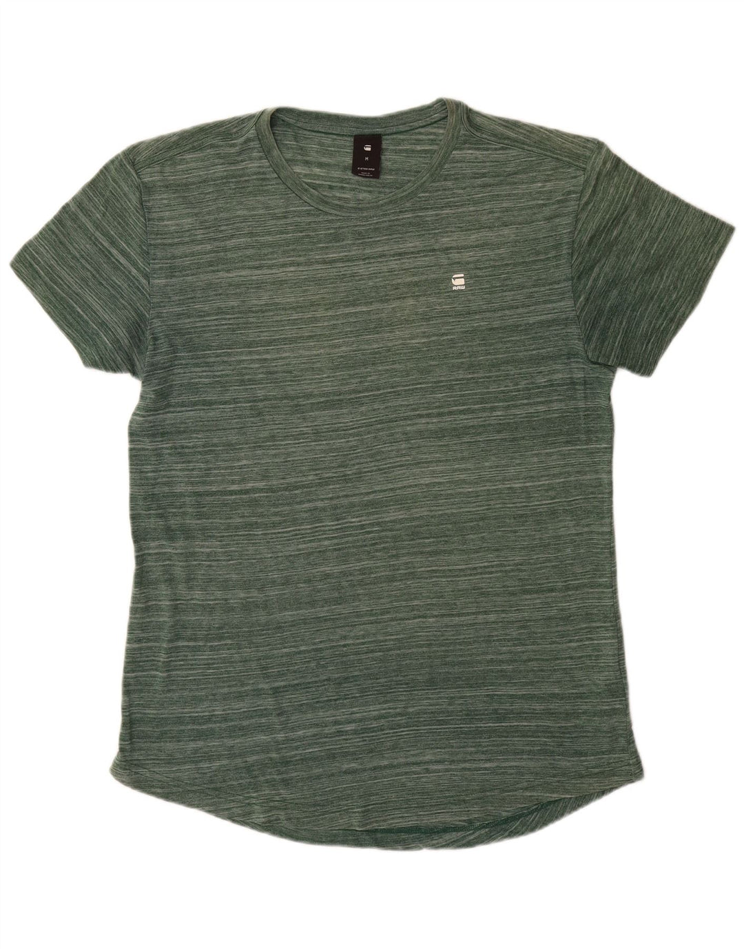 G-STAR T-Shirt Homme Vert Moyen Rayé Polyester
