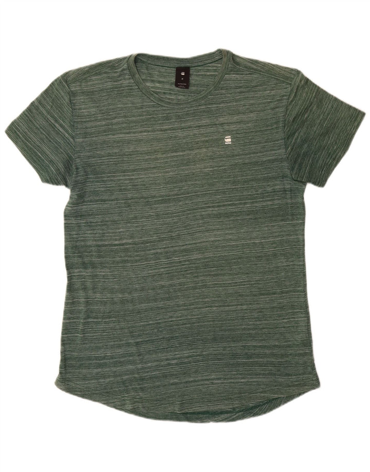 G-STAR T-Shirt Homme Vert Moyen Rayé Polyester