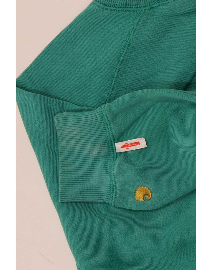 Carhartt Sweat-shirt surdimensionné pour femme UK 10 Petit coton vert