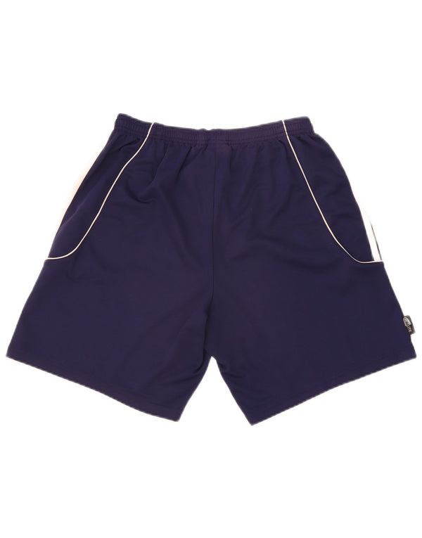 Adidas Short de sport pour homme en polyester color block bleu marine moyen