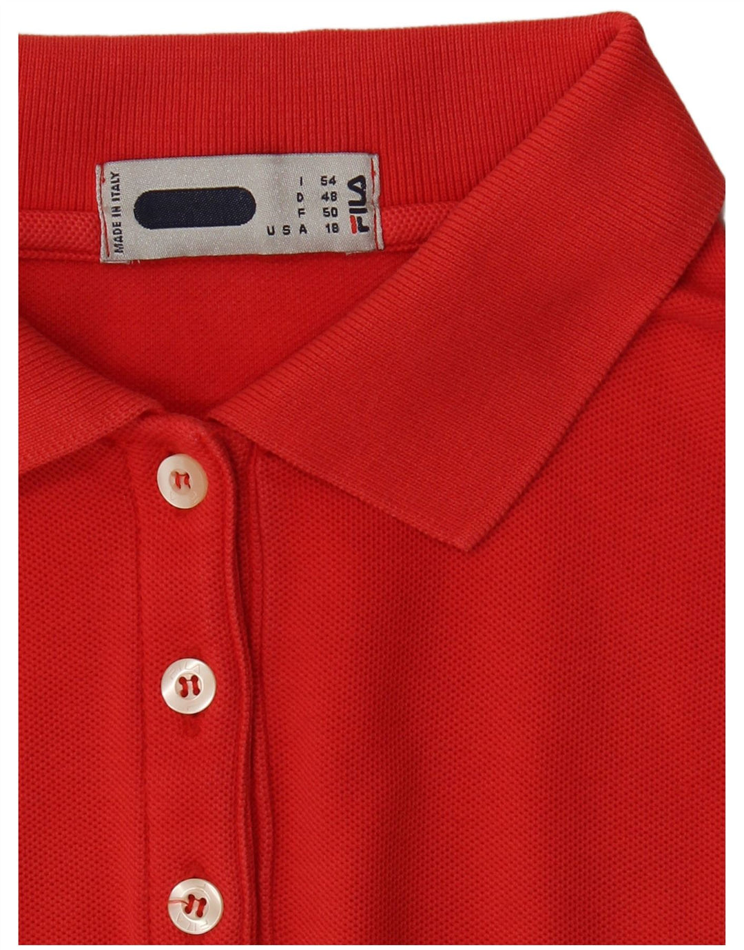 FILA Polo Femme IT 54 3XL Rouge