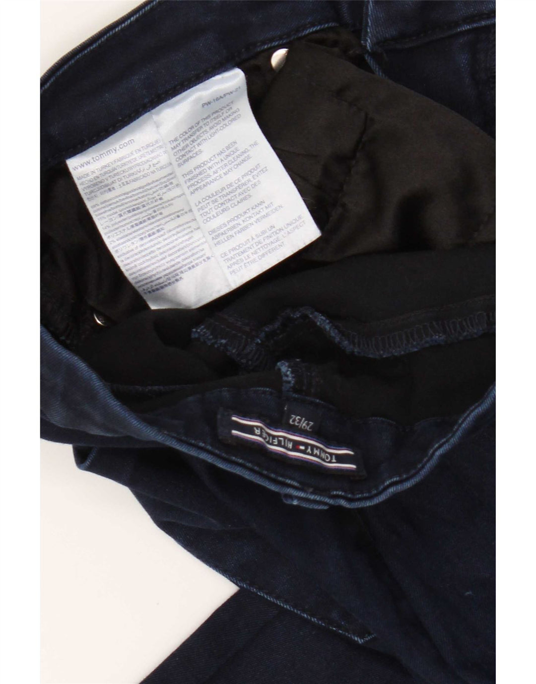 Tommy Hilfiger Jean évasé femme W29 L32 bleu coton
