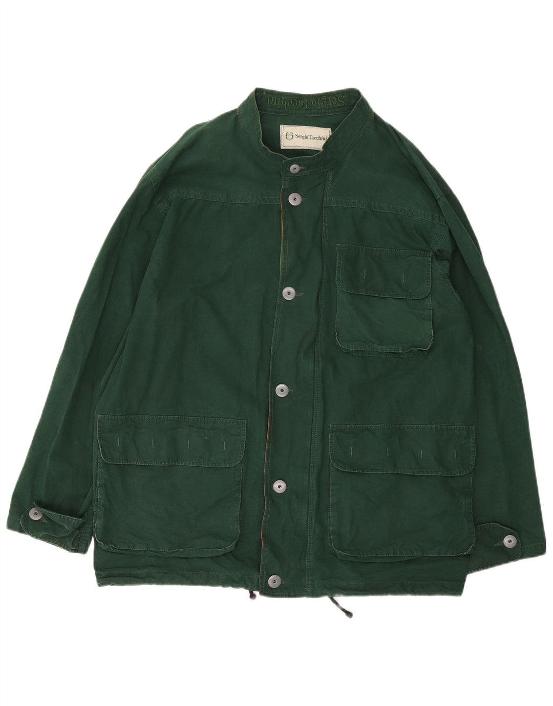 SERGIO TACCHINI Veste utilitaire pour homme UK 42 XL Coton vert